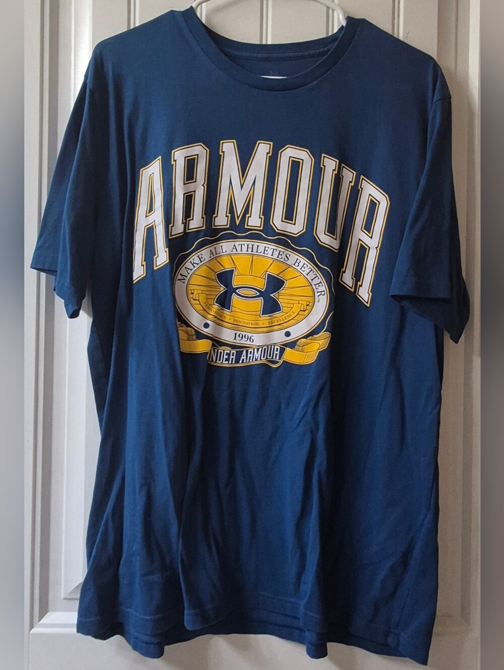 Mens Under Armour Men's Collegiate Crest T-Shirt Sz XL